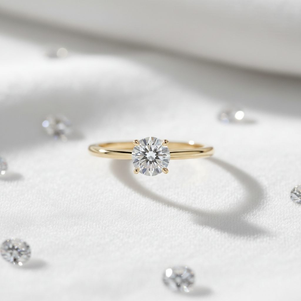 Bague Solitaire Or 18K Diamant