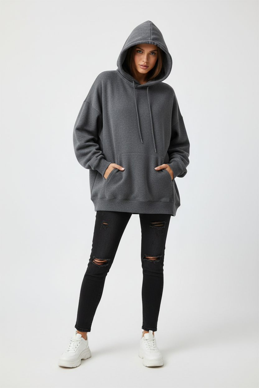 Hoodie Oversize Gris