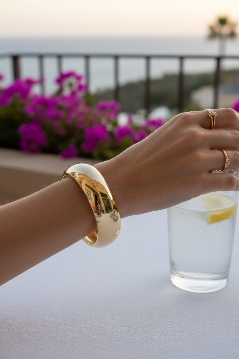 Bracelet Jonc Or 18K Diamants