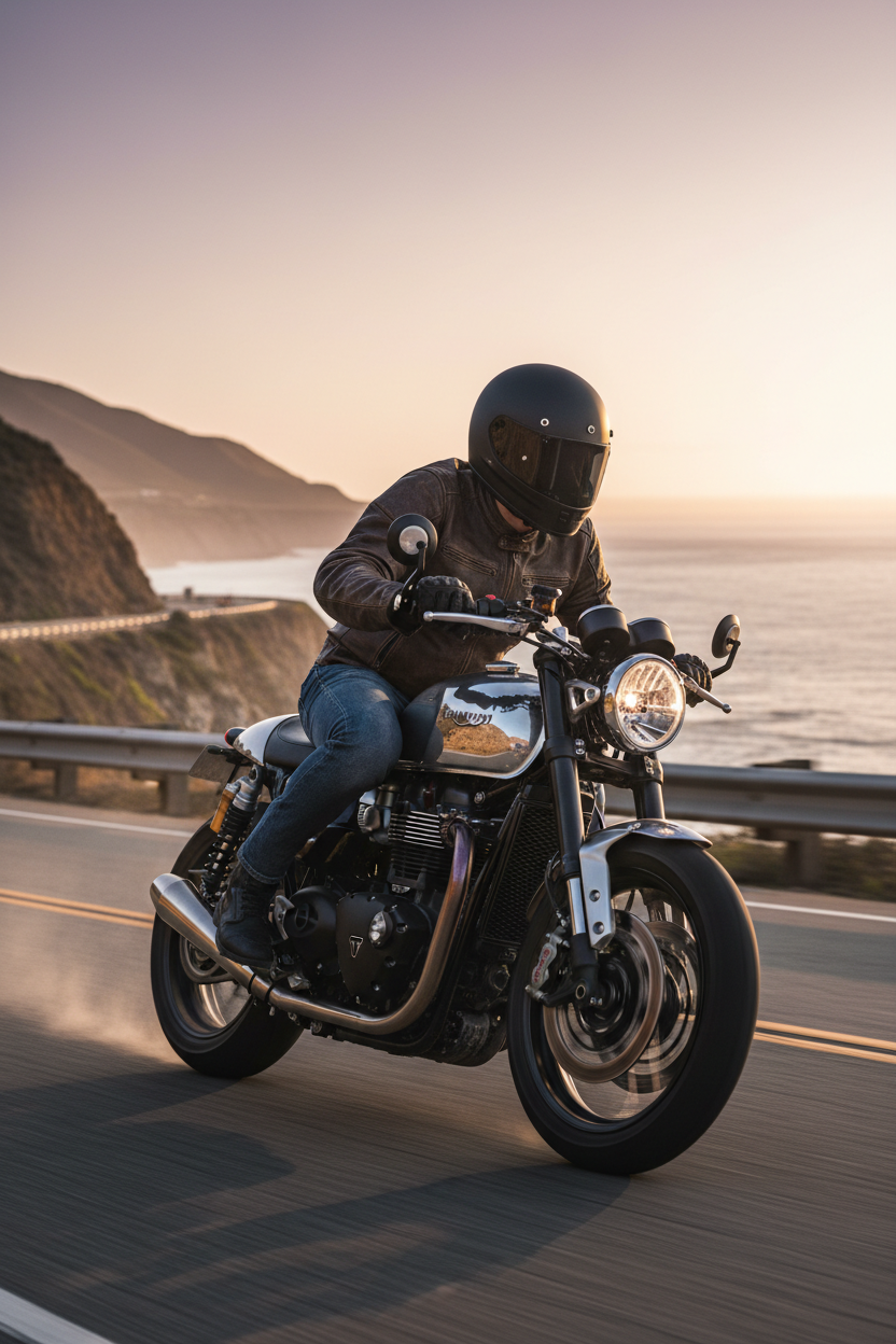 Casque Moto Intégral Noir Mat