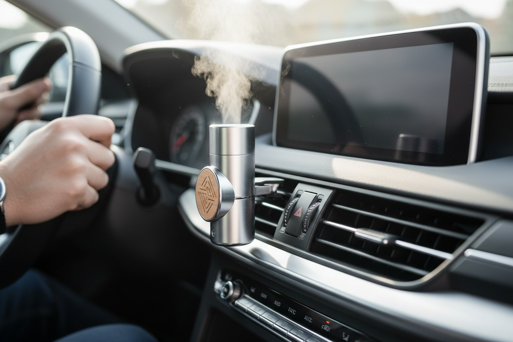 Diffuseur Parfum Voiture Luxe Noir & Or