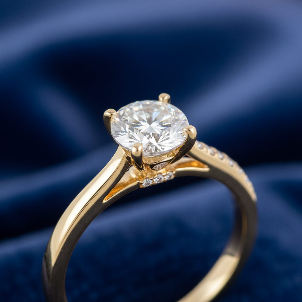 Bague Solitaire Or 18K Diamant